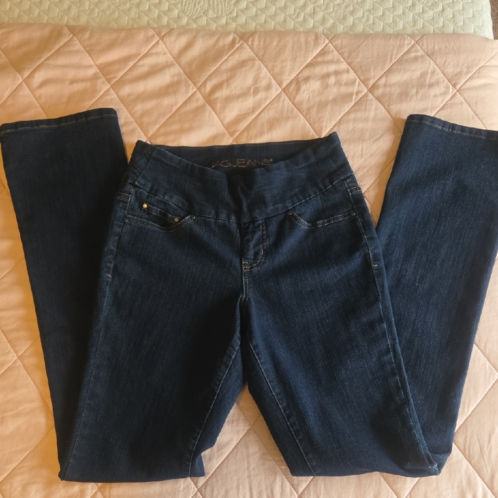 JAG JEANS High-Rise Boot Leg With Flattering Elastic Waistband Size 4, Like New